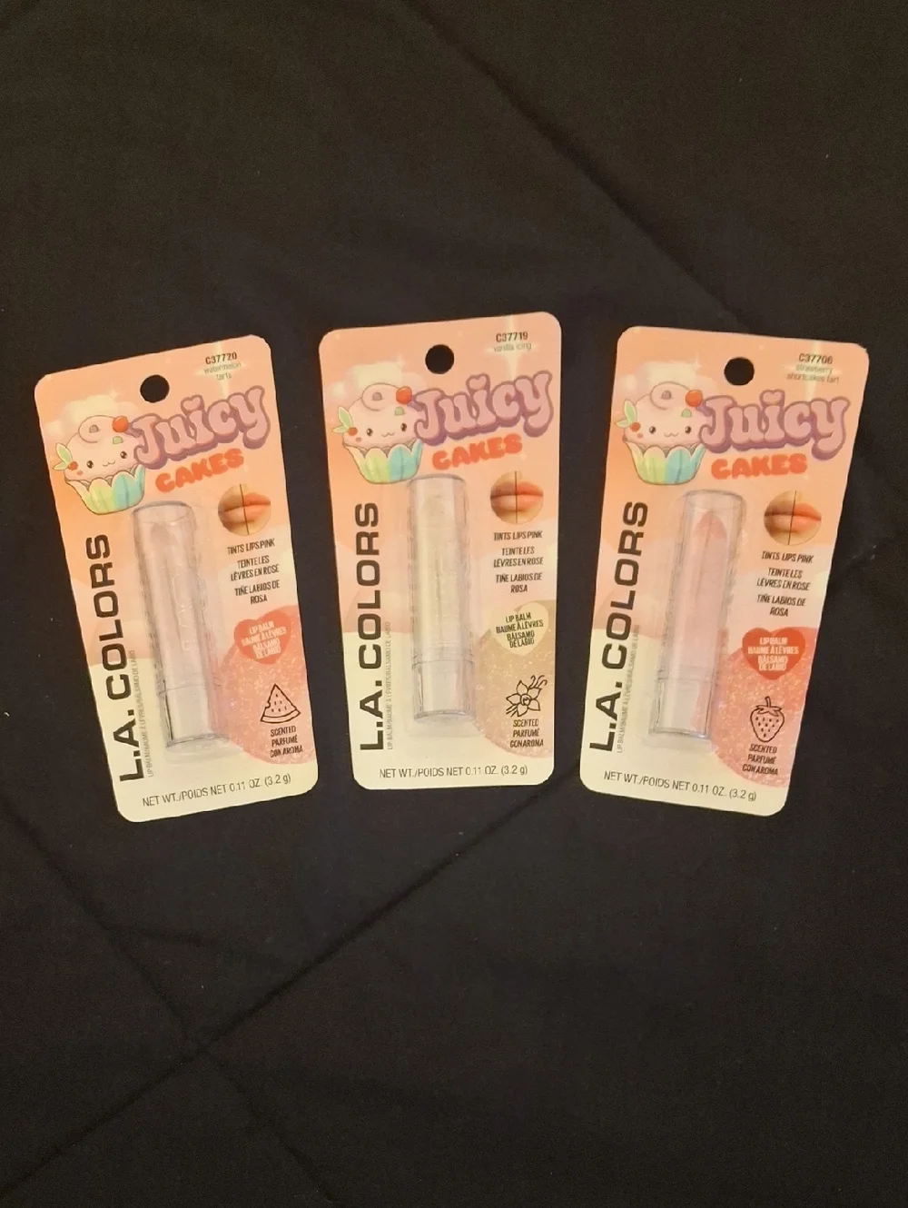 L.A. Colors Juicy Cakes Lip Tint Trio